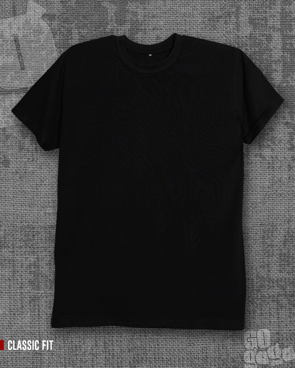 Basic Jet Black Regular Fit T-shirt