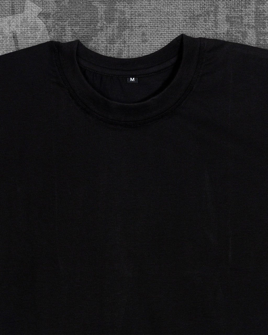 Basic Jet Black Regular Fit T-shirt