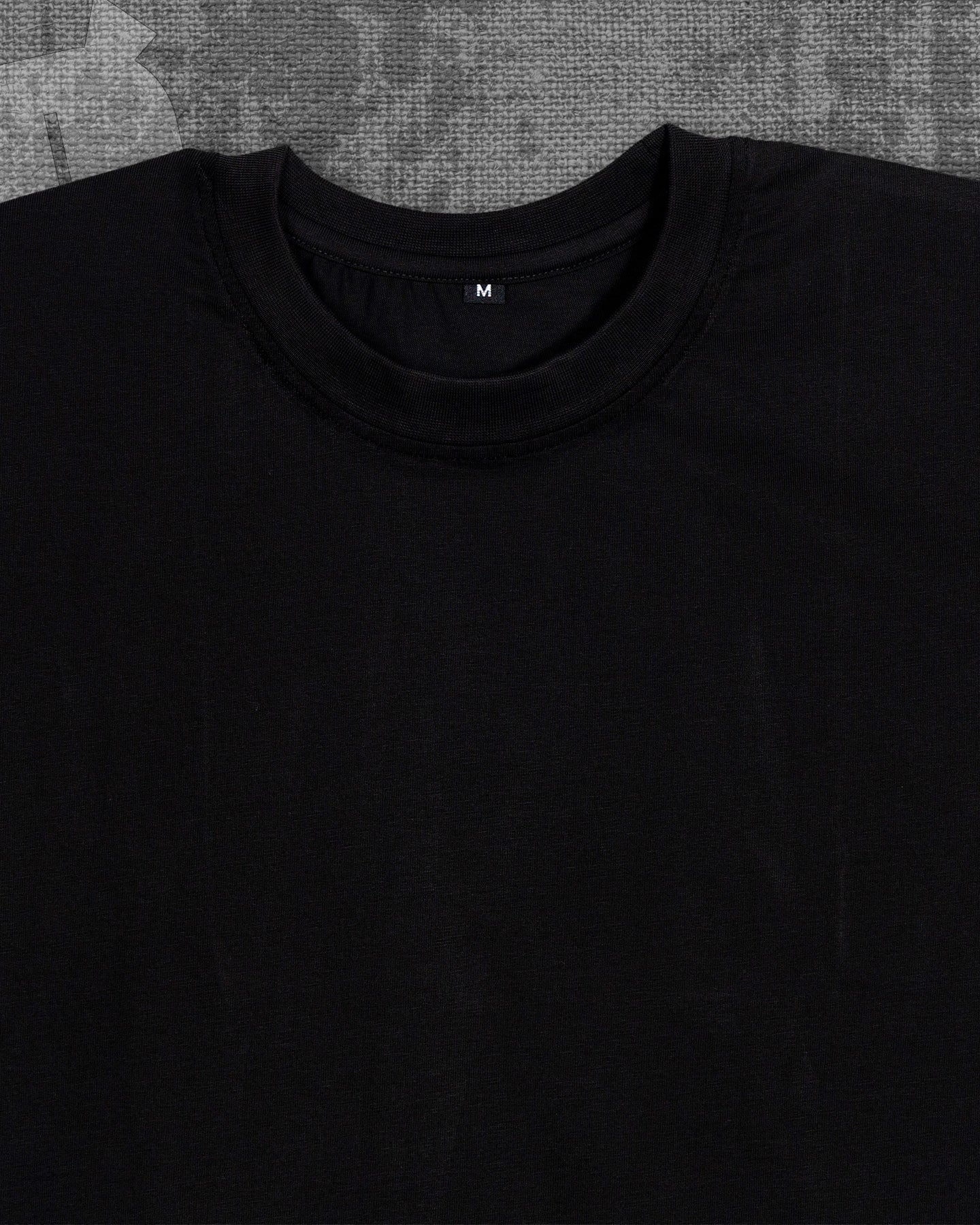 Basic Jet Black Regular Fit T-shirt