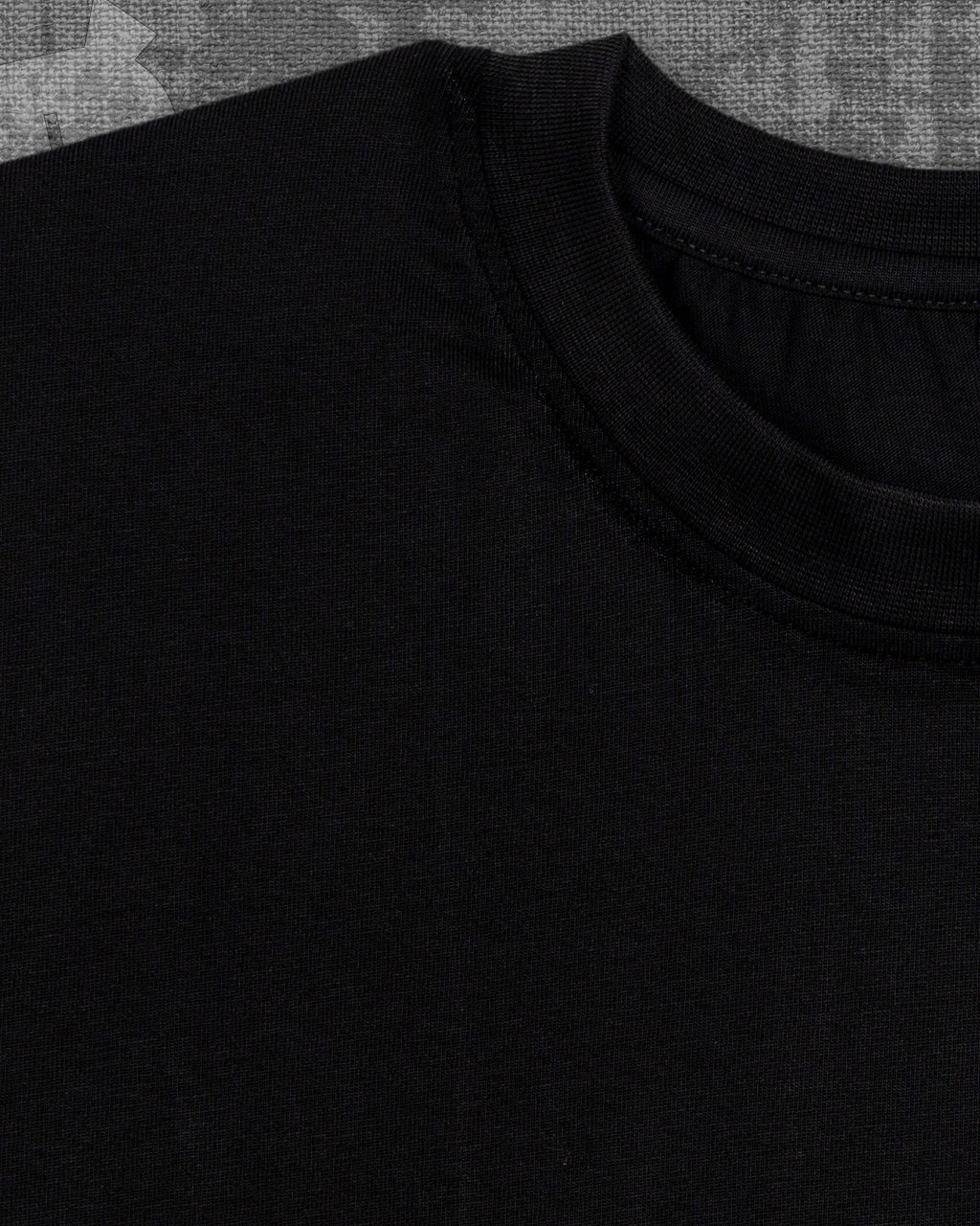 Basic Jet Black Regular Fit T-shirt