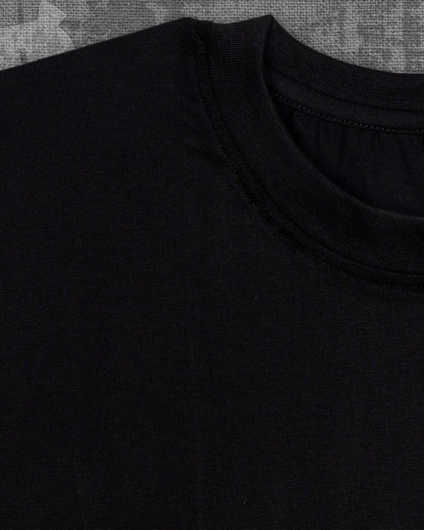 Basic Jet Black Regular Fit T-shirt