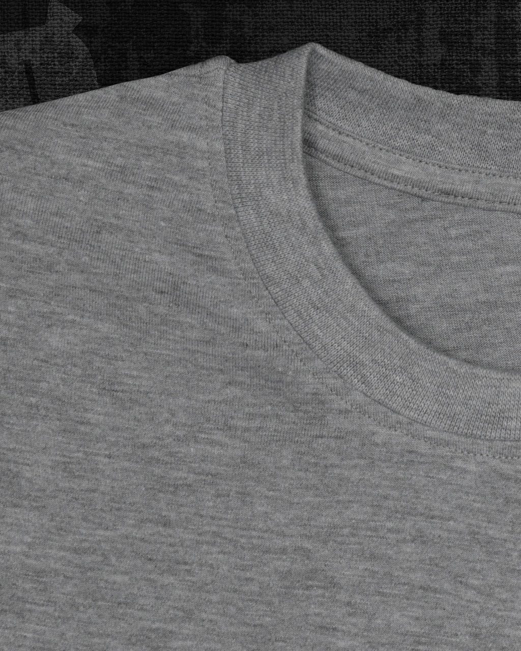Basic Melange Grey Classic Fit T-shirt