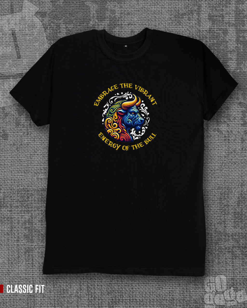 Energy of the bull Black Regular FitT-shirt