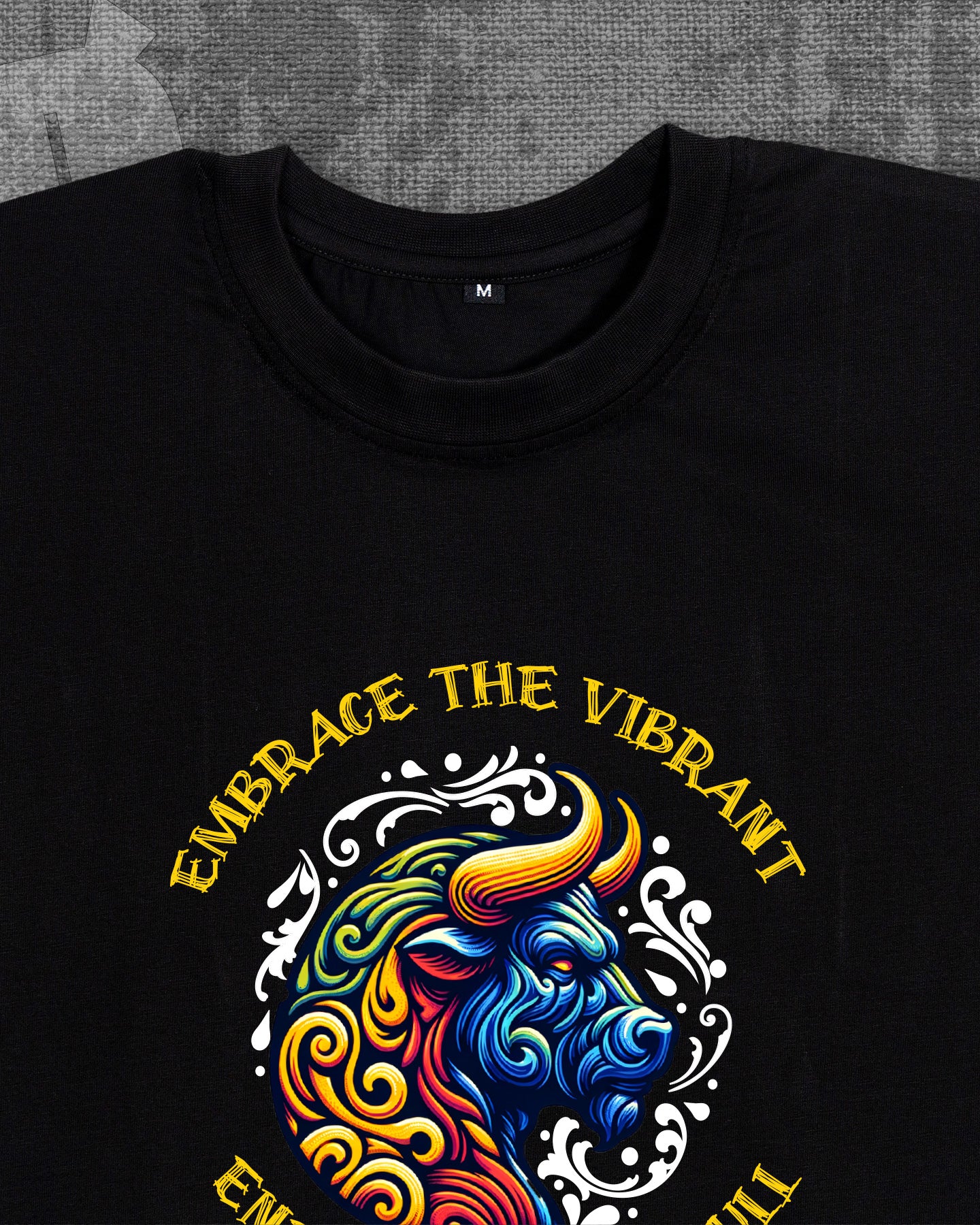 Energy of the bull Black Regular FitT-shirt