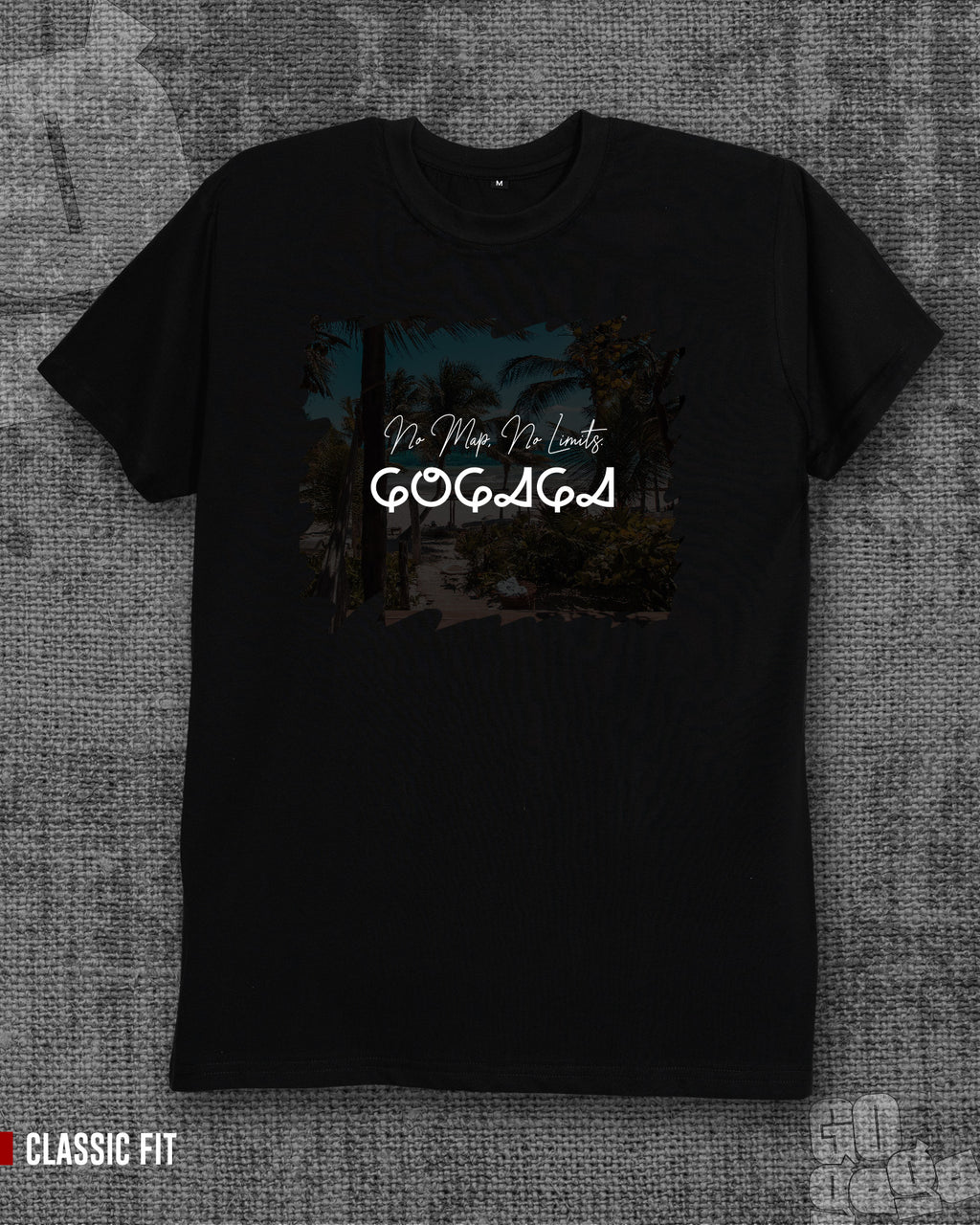 No map, No limits Black Regular Fit T-shirt