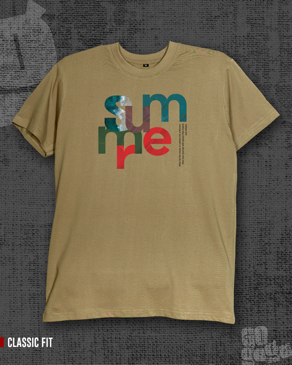 Summer Dark Beige Regular Fit Fit T-shirt