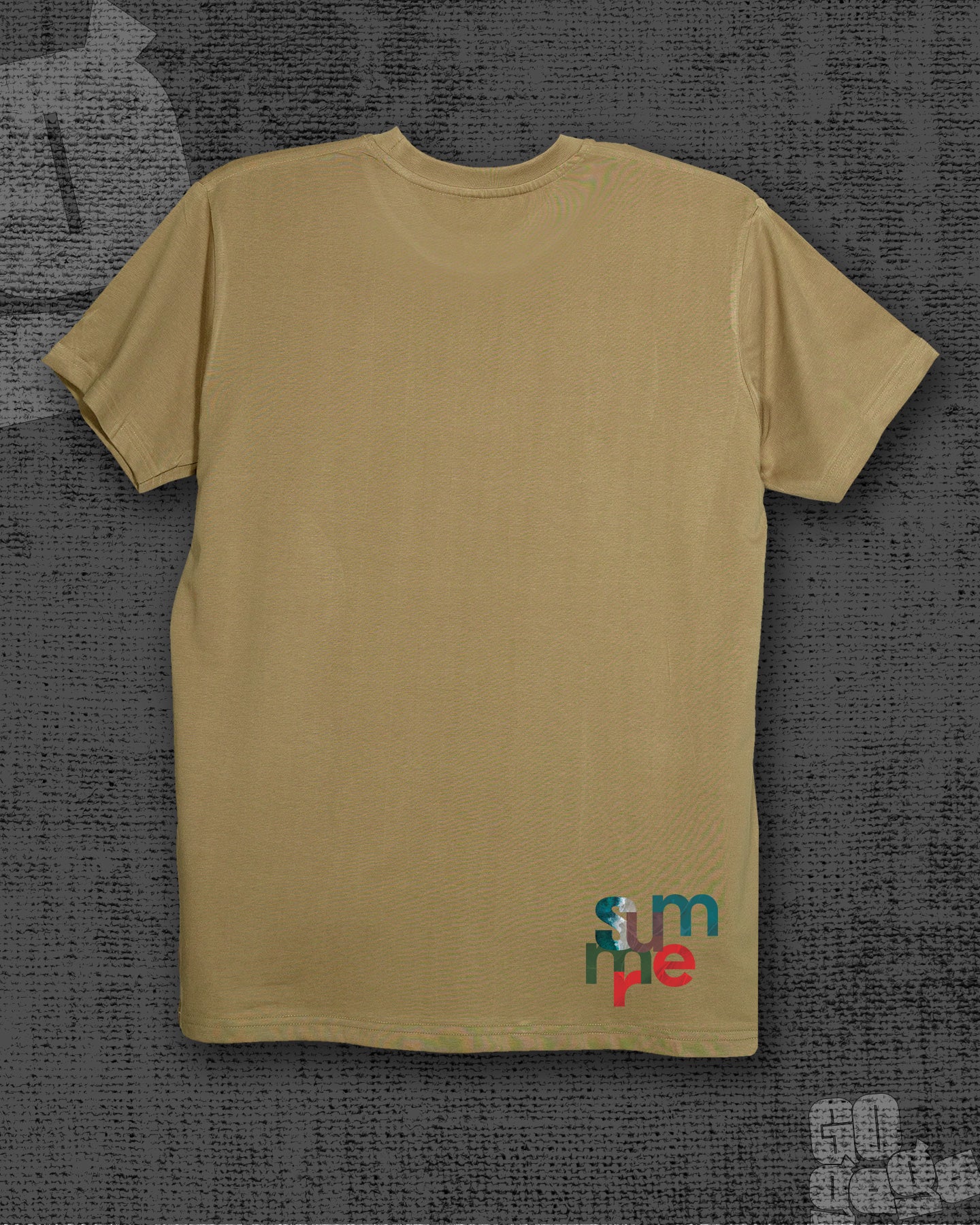 Summer Dark Beige Regular Fit Fit T-shirt
