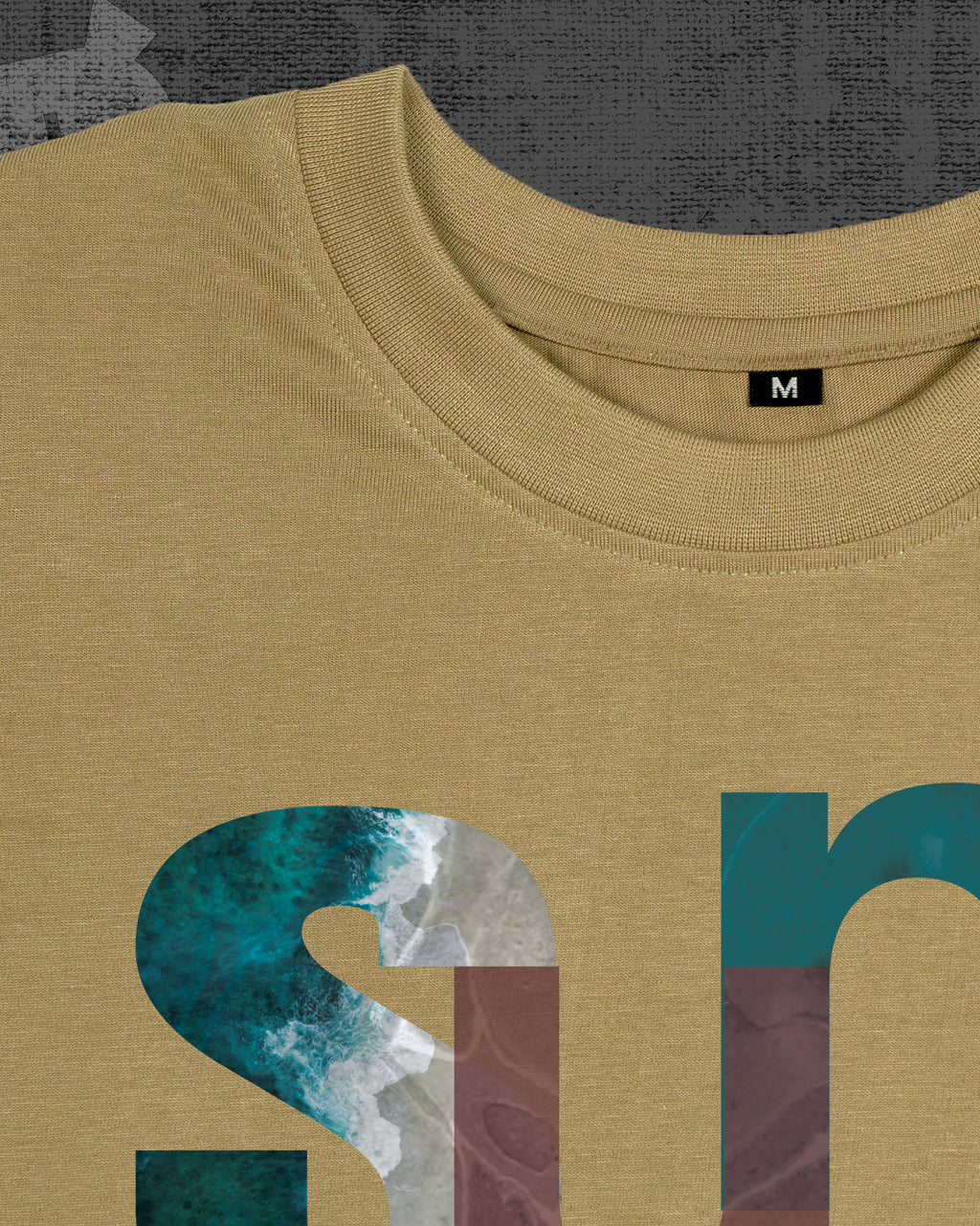 Summer Dark Beige Regular Fit Fit T-shirt