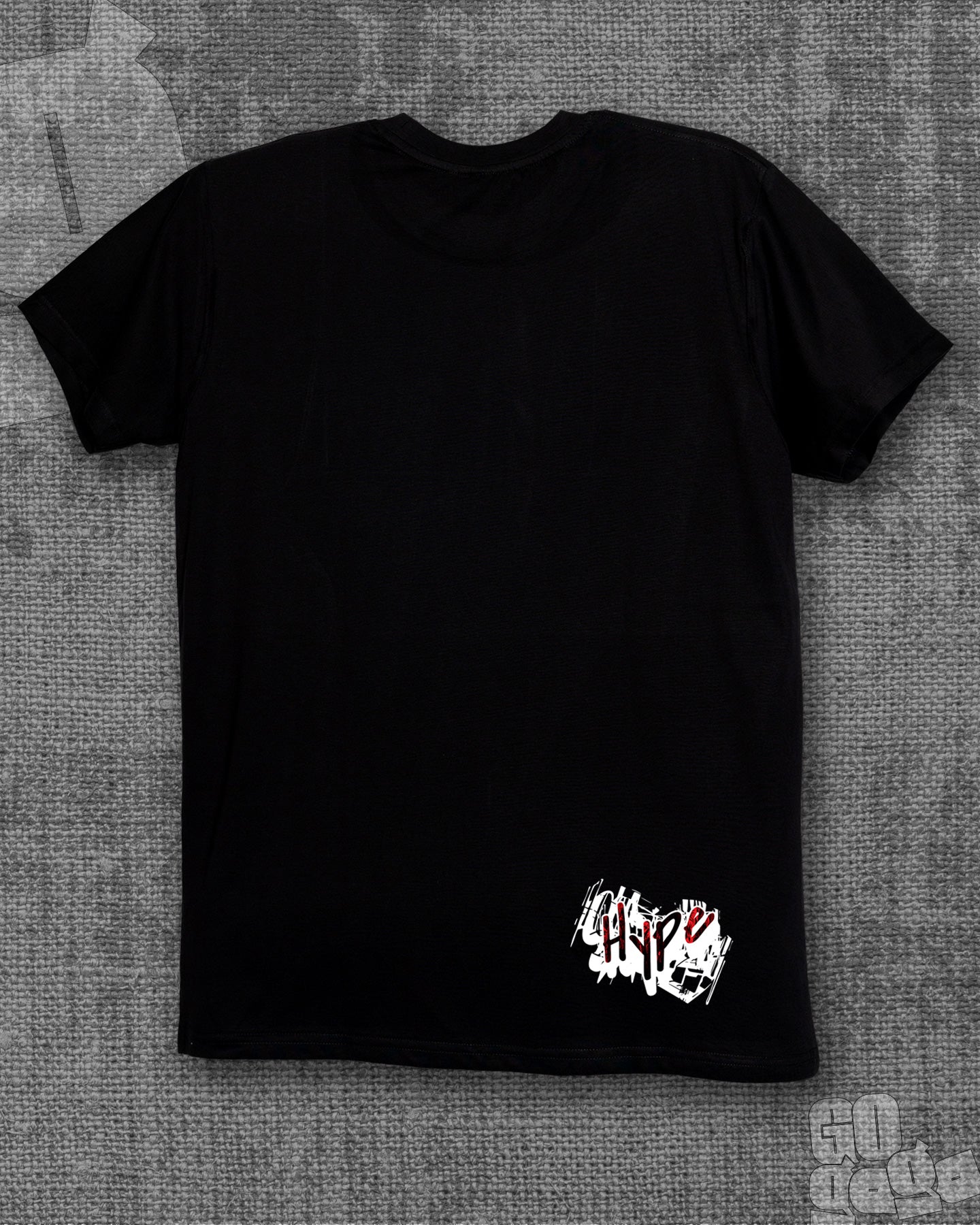 Hype Black Regular Fit T-shirt