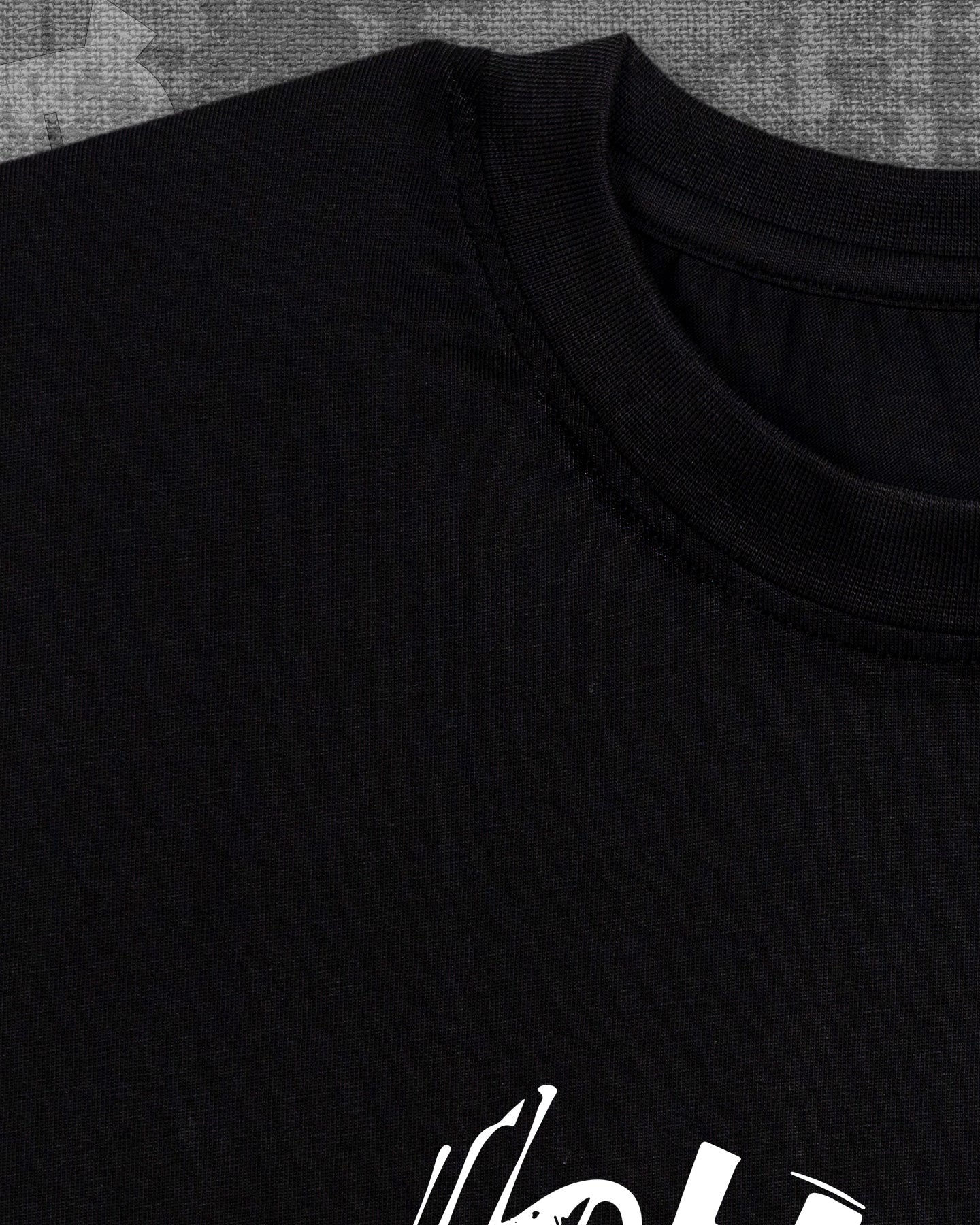 Hype Black Regular Fit T-shirt