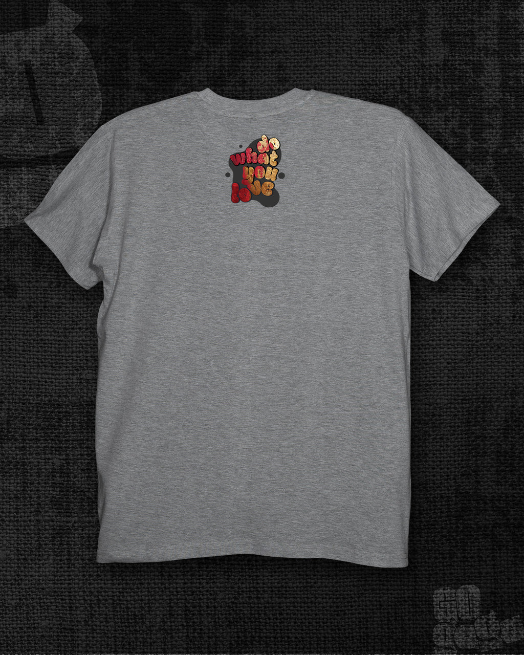 Do what you love Melange Grey Regular Fit T-shirt