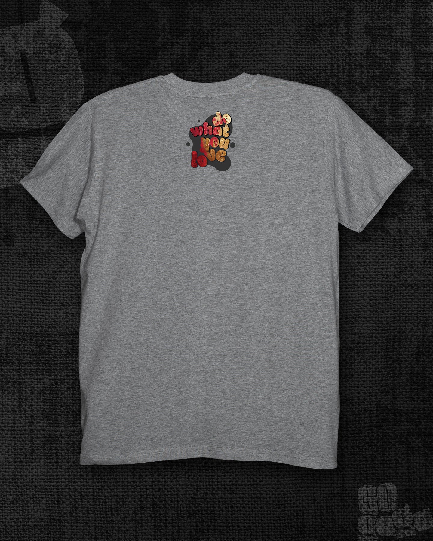 Do what you love Melange Grey Regular Fit T-shirt
