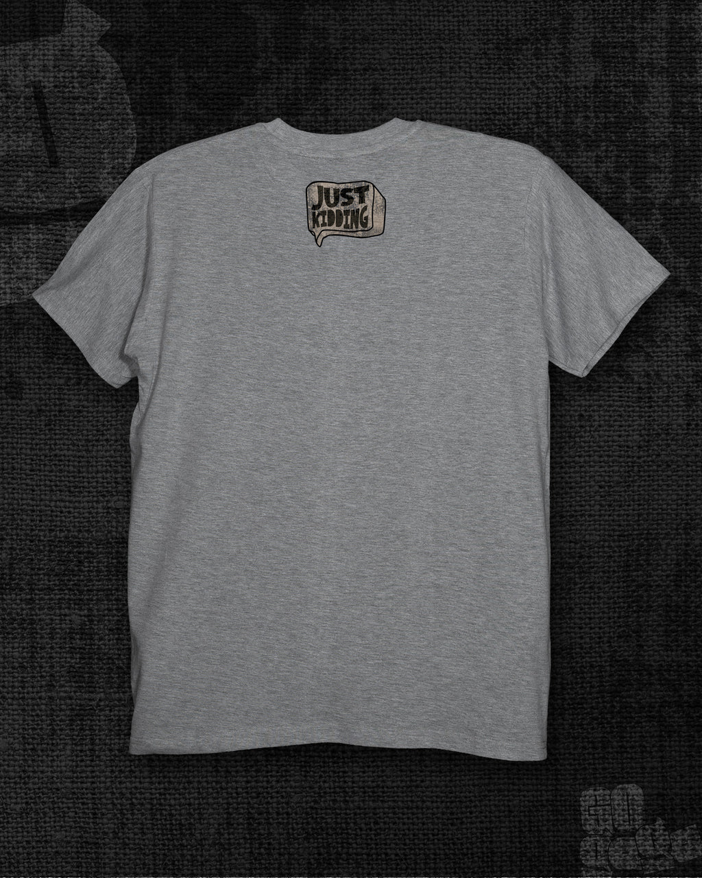 Just Kidding  Melange Grey Regular Fit T-shirt