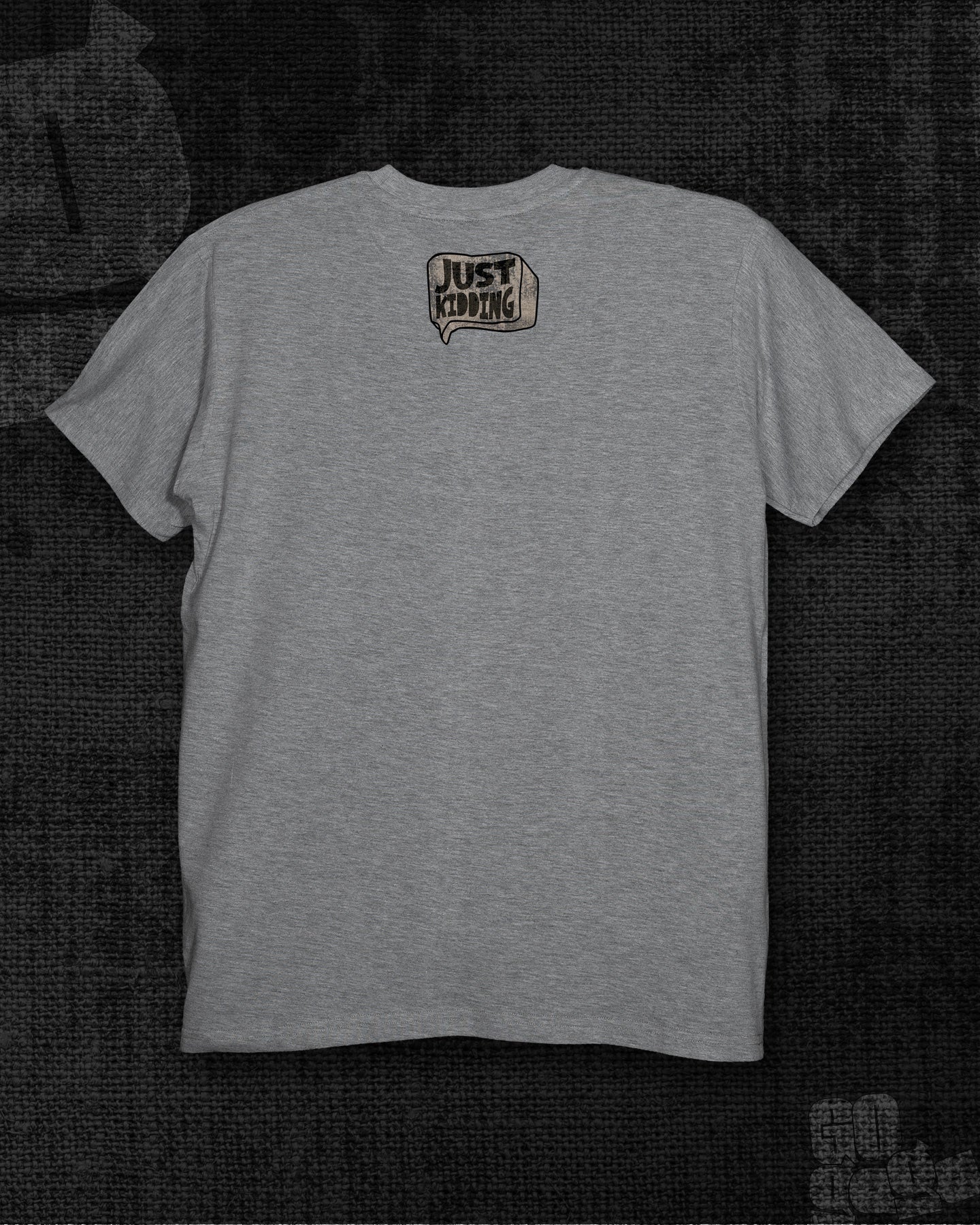 Just Kidding  Melange Grey Regular Fit T-shirt