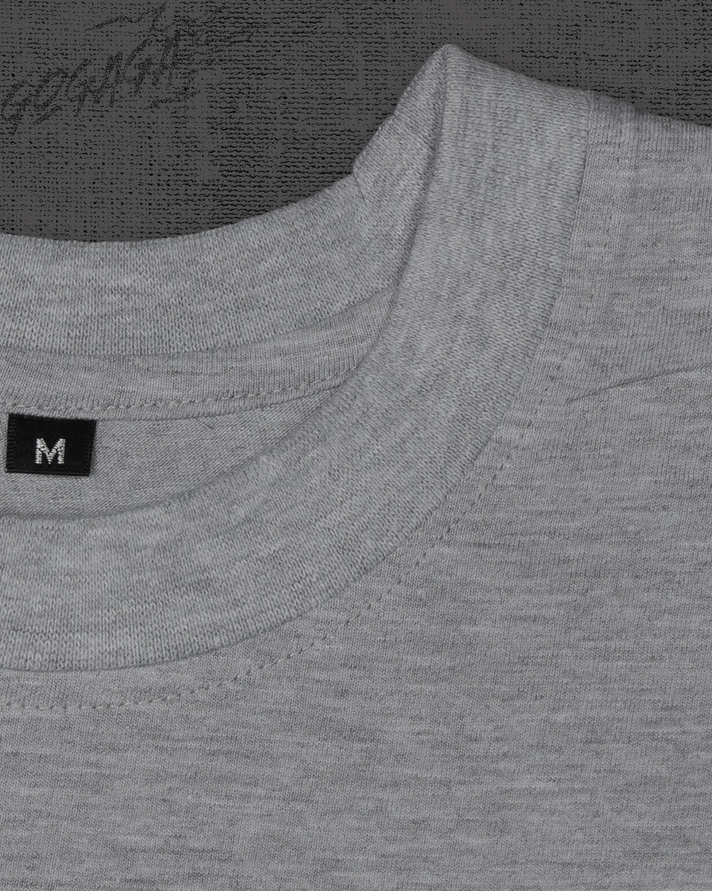Good food good mood Melange Grey Crop Top