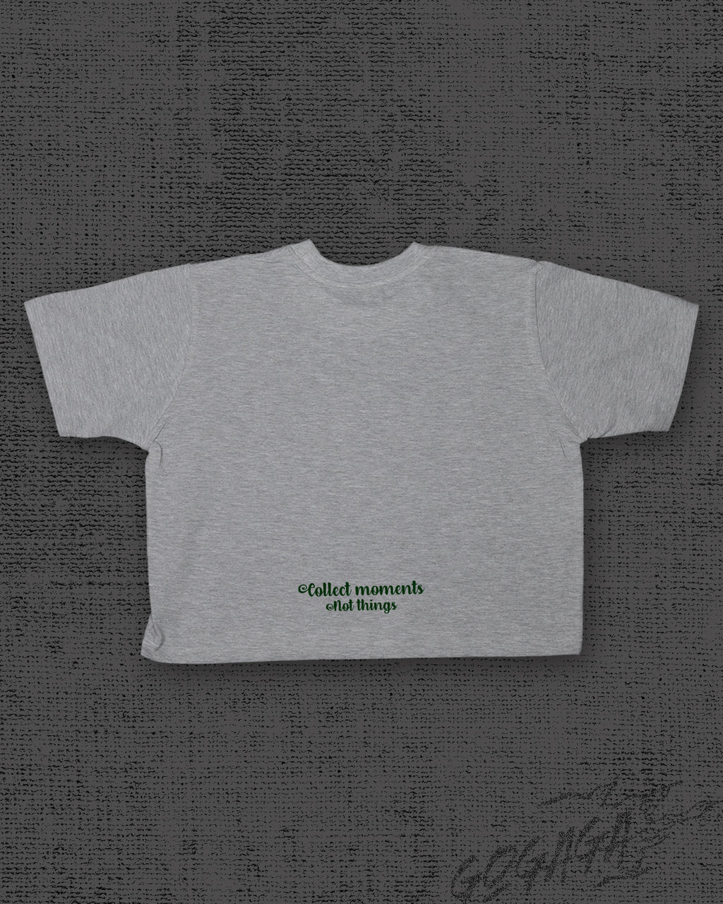 Collect Moments Melange Grey Crop Top