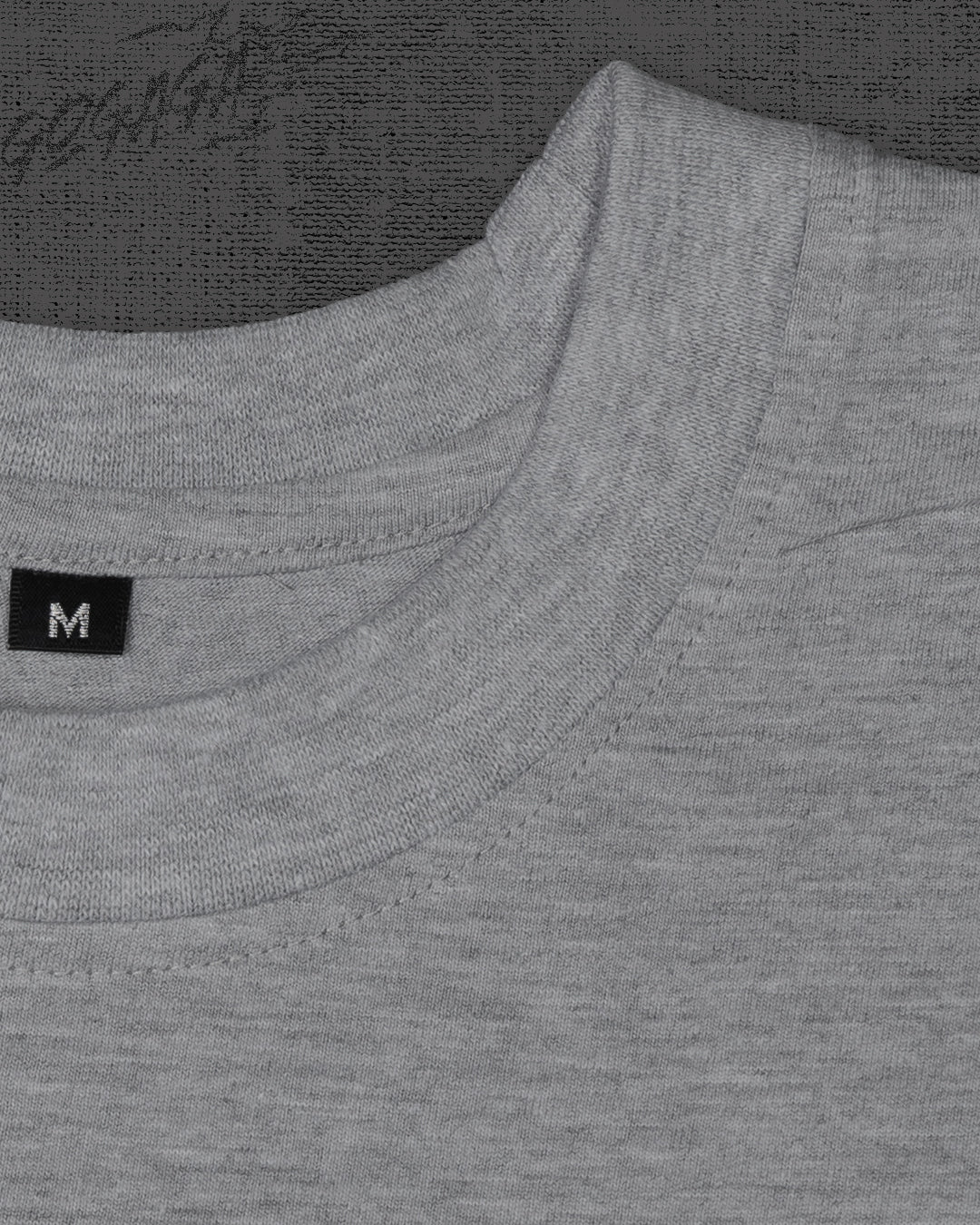 Kute Kitten Melange Grey Crop Top