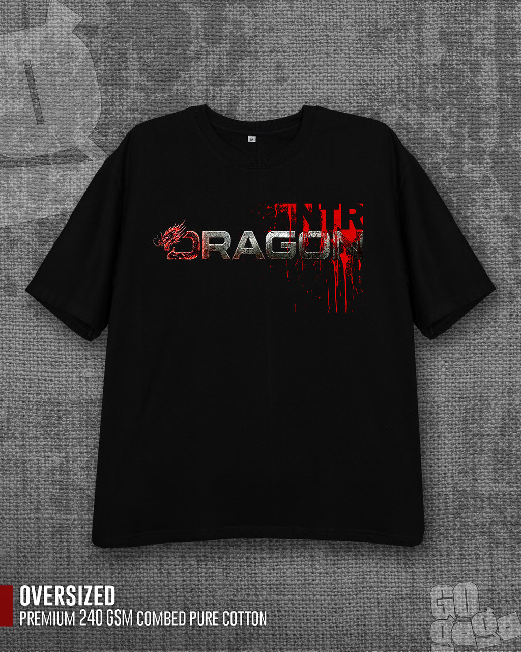 Dragon | Black Oversized T-shirt