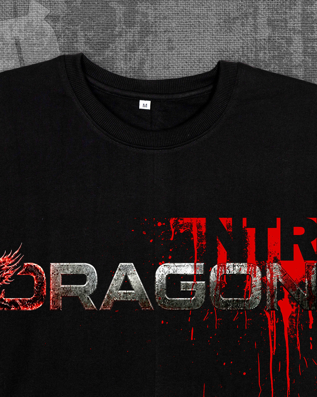 Dragon | Black Oversized T-shirt