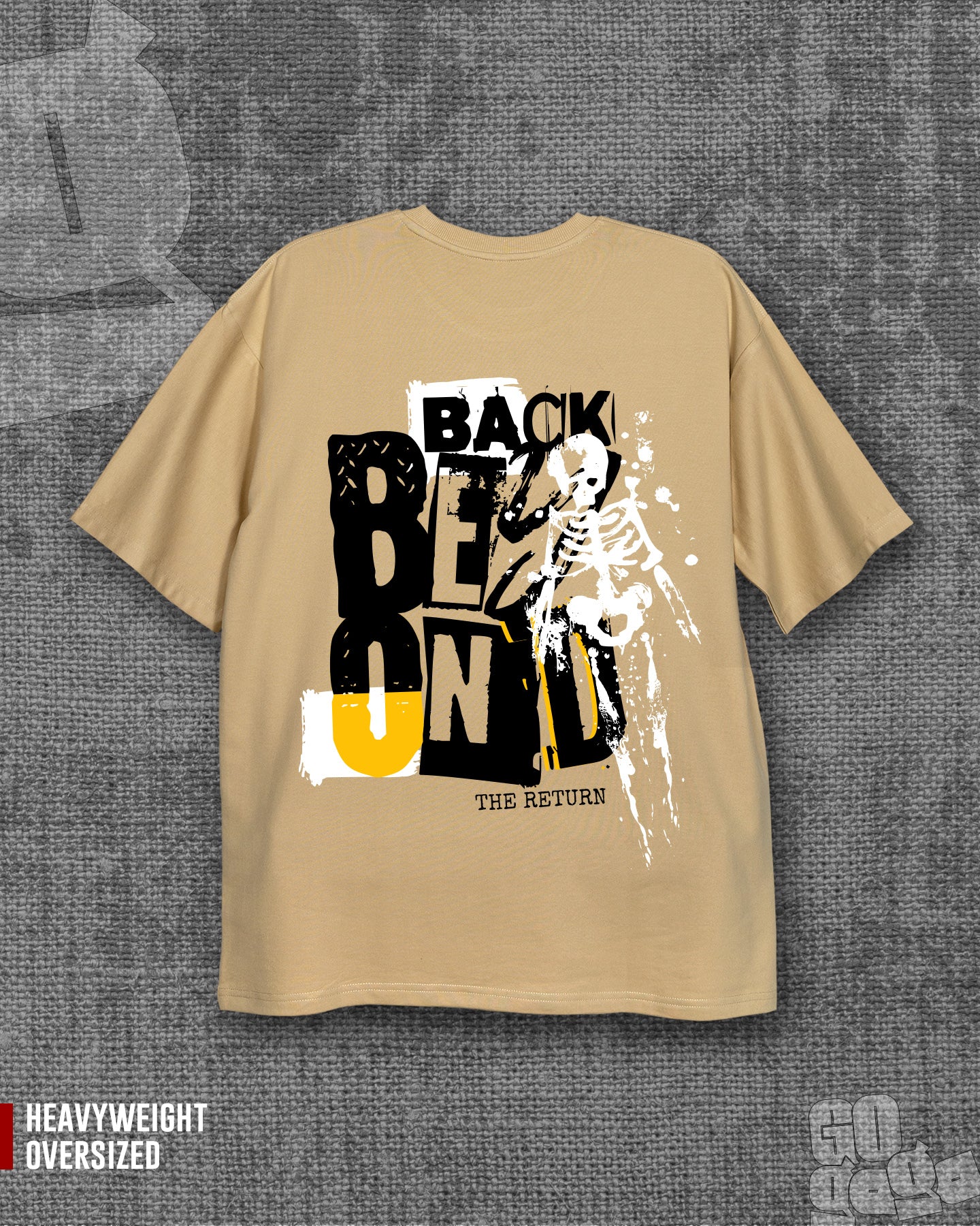 Beyond Light Beige Heavyweight Oversized T-shirt