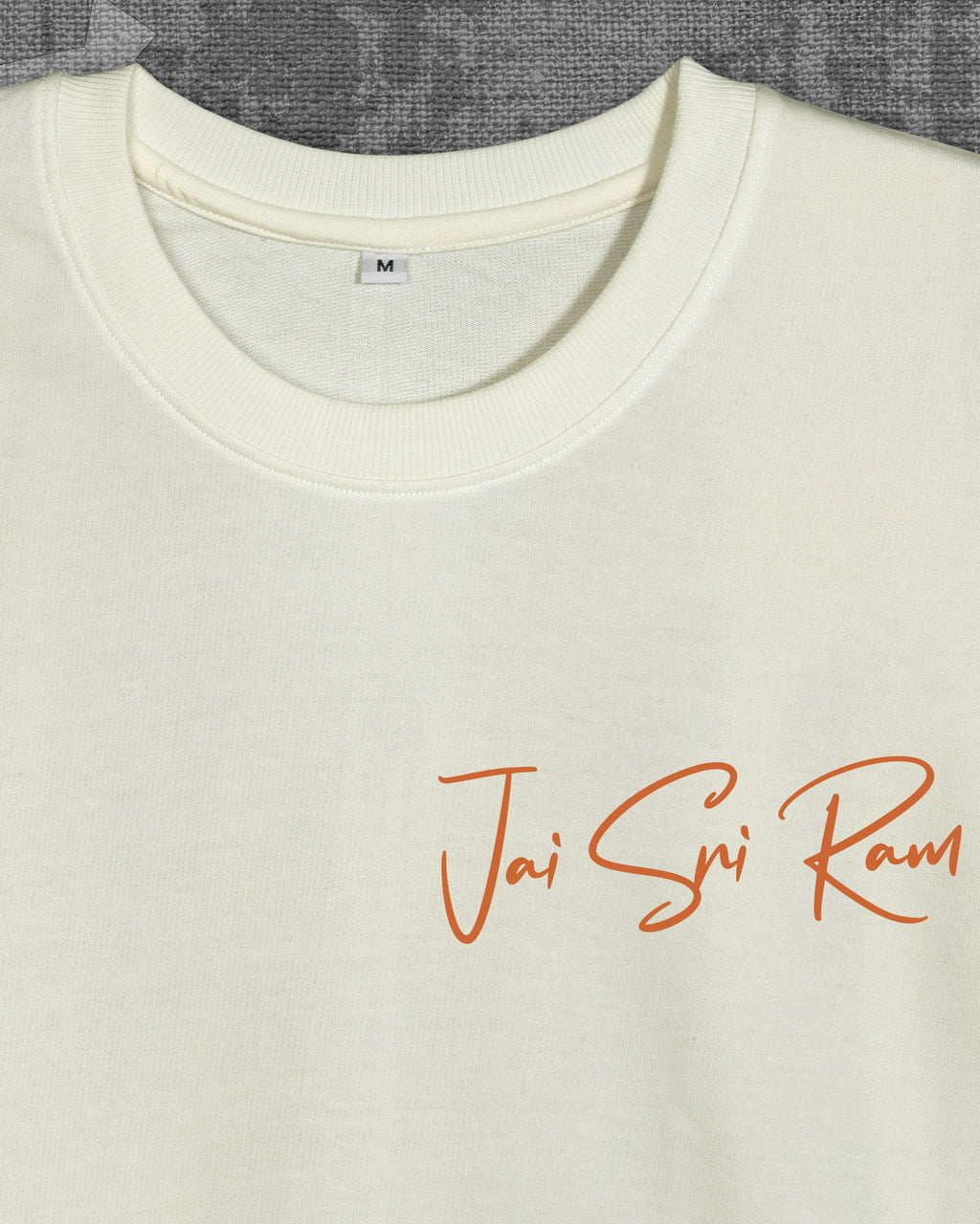 Jai Sri Ram | Off white Oversized T-shirt