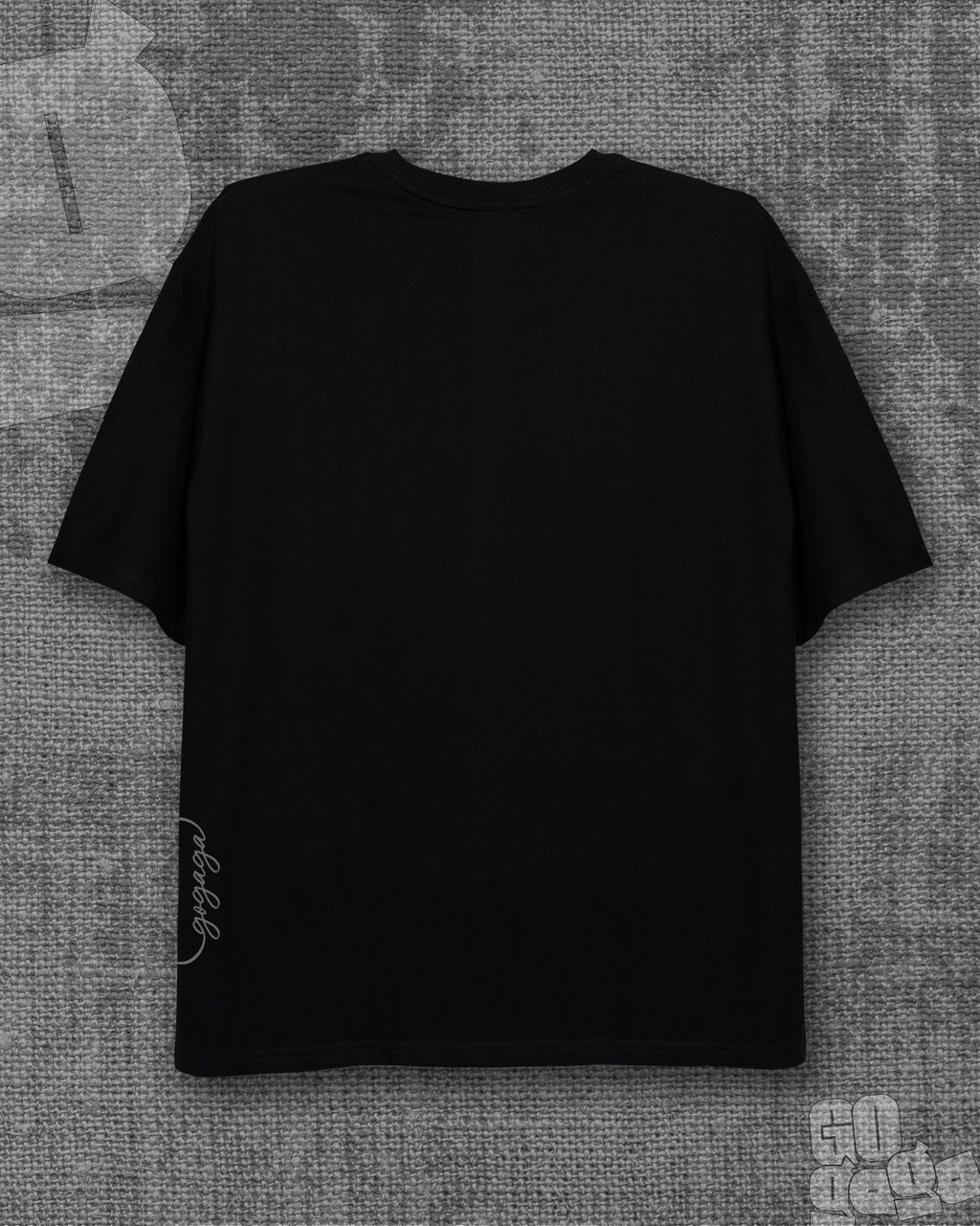Peace begins Black Heavyweight Oversized T-shirt