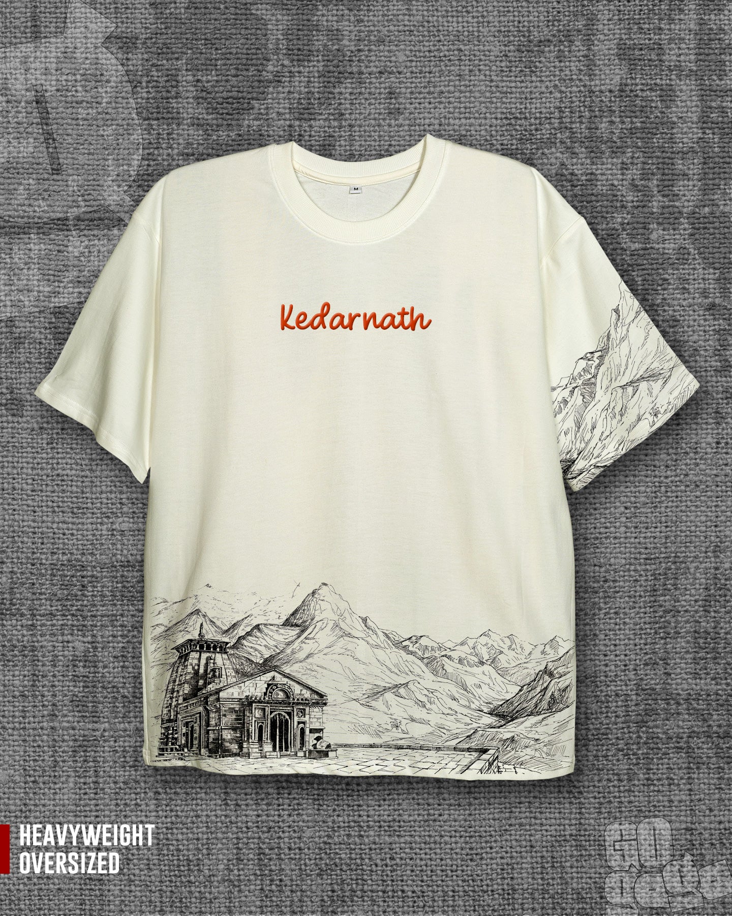 Kedarnath | Off white Heavyweight Oversized T-shirt