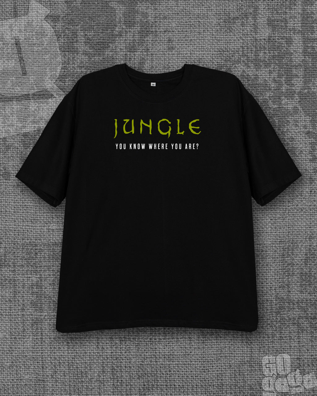 Jungle Black Oversized T-shirt