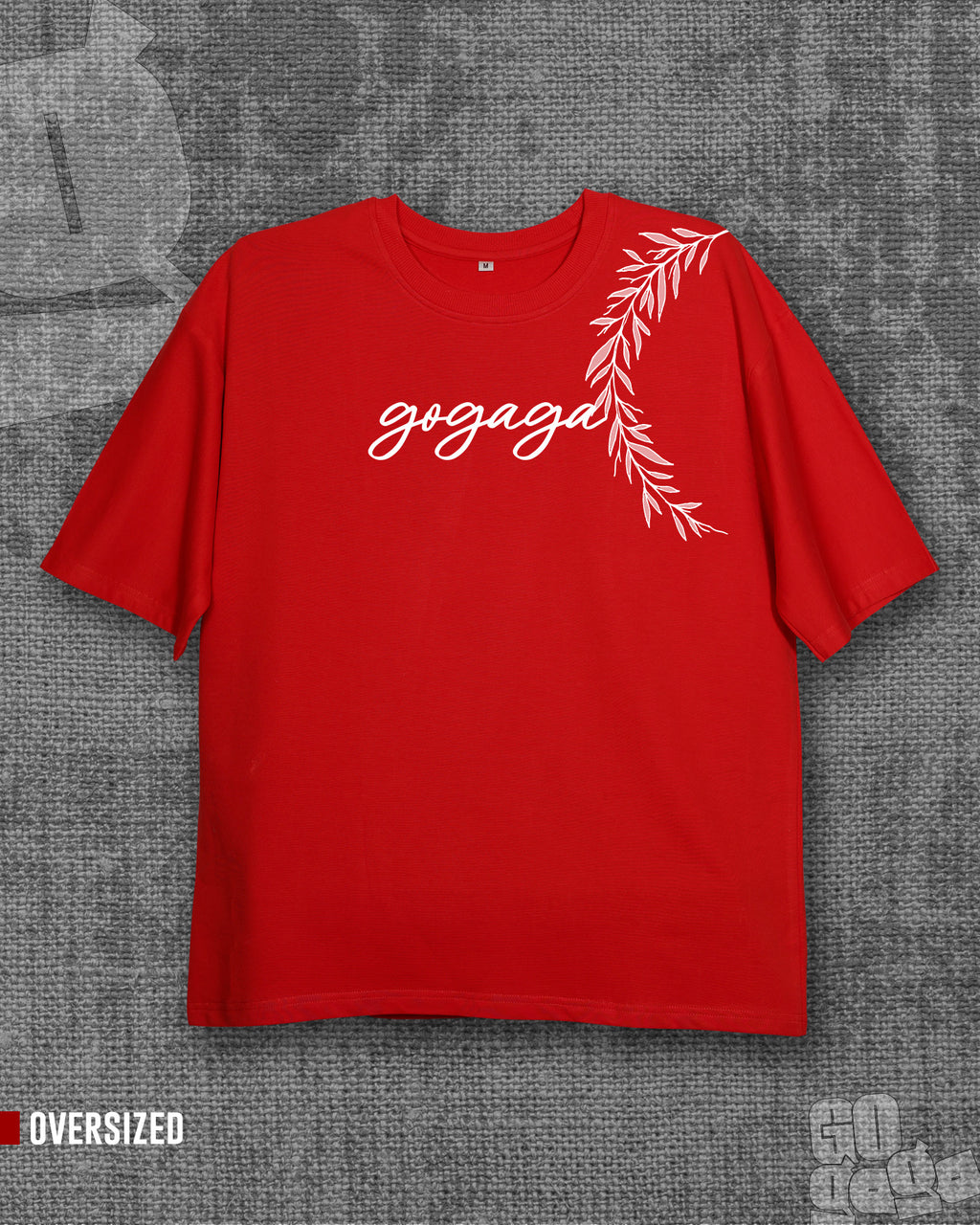 Gogaga Red Oversized T-shirt