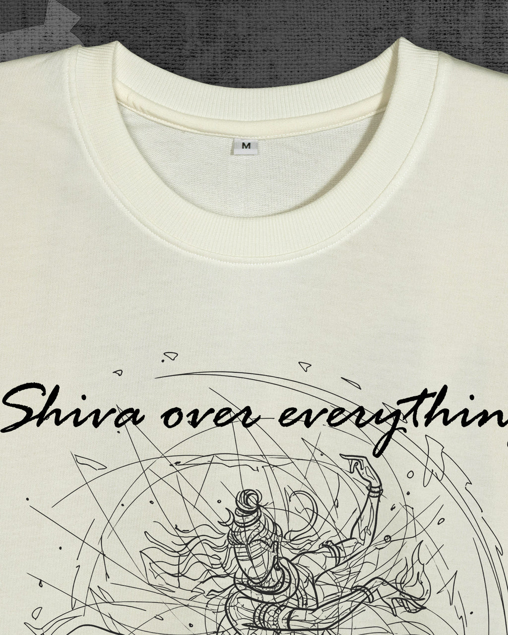 Shiv over everything  | Off white Oversized T-shirt